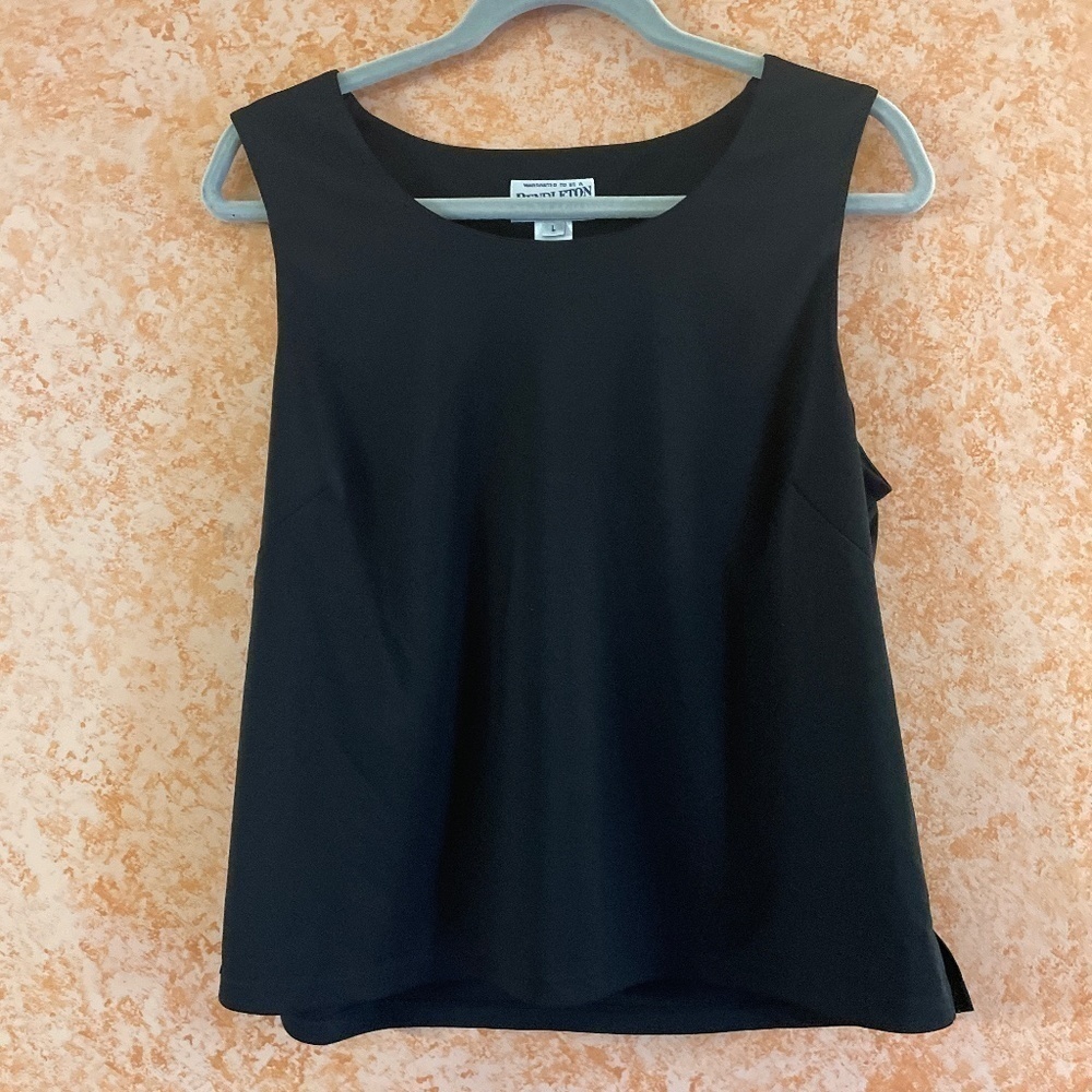 PENDLETON Basic Sleeveless Black Blouse size Large